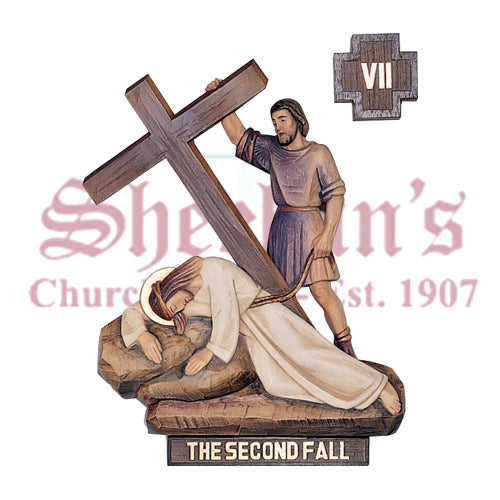 14 Stations Of The Cross, Linden Wood Finish