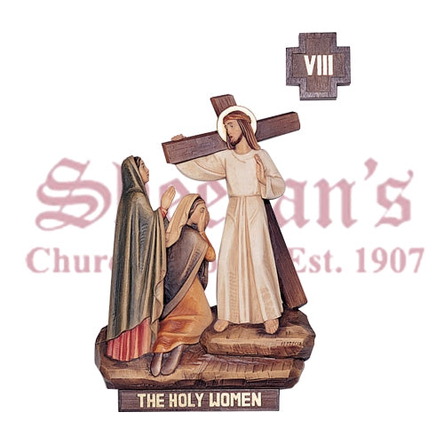 14 Stations Of The Cross, Linden Wood Finish