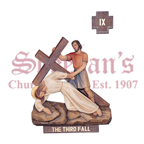 14 Stations Of The Cross, Linden Wood Finish