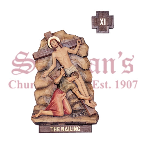 14 Stations Of The Cross, Linden Wood Finish