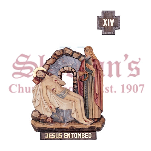 14 Stations Of The Cross, Linden Wood Finish
