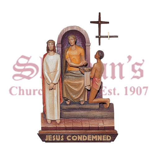 14 Stations Of The Cross with Crosses-Numerals
