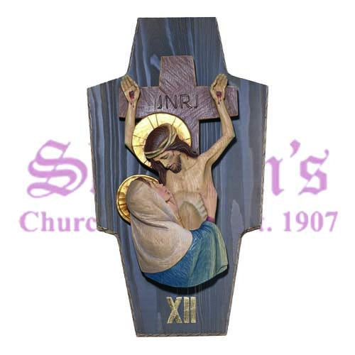 14 Stations Of The Cross on Background Panels