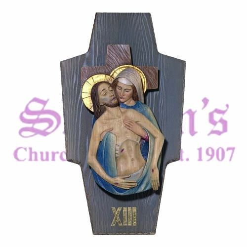 14 Stations Of The Cross on Background Panels