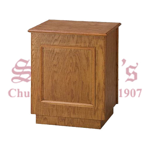 Medium Oak Floral Pedestal