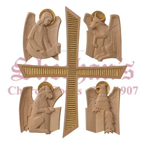 Symbols Of 4 Evangelists With Cross — Matthew F. Sheehan