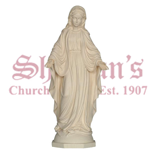 Our Lady of Grace Wood Carve from Pema Art Studios