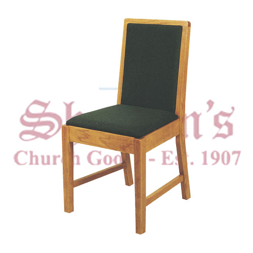 Solid Oak Sanctuary Side Chair with Plain Back