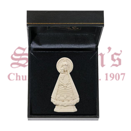 Wood Carve Our Lady of Mariazell With Gift Case