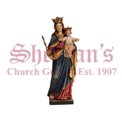 Our Lady Help Of Christians - Regina Coeli Wood Carve Statue