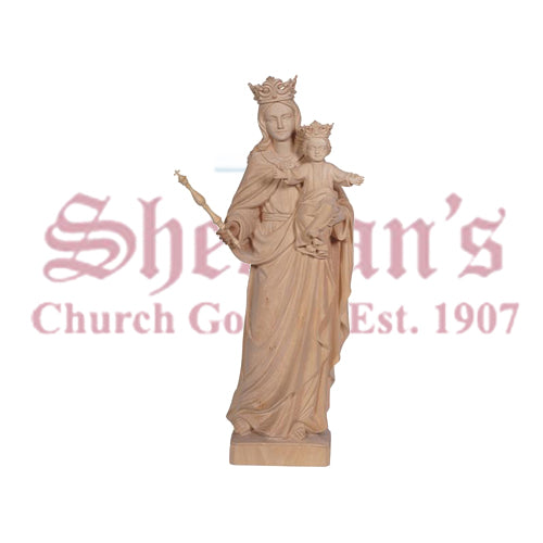 Our Lady Help Of Christians - Regina Coeli Wood Carve Statue