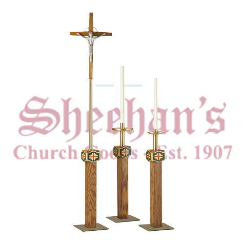 Paschal Candlestick with Cross Symbols