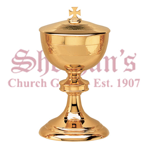 Chalice and Paten hammered simple style