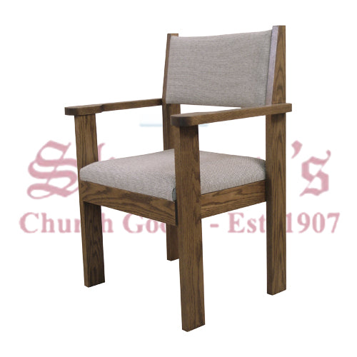 Arm Chair with Curved Back