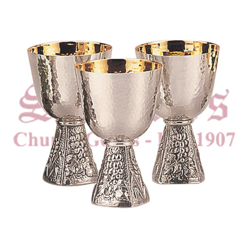 Grape and Wheat Motif Principal Chalice and Dish Paten