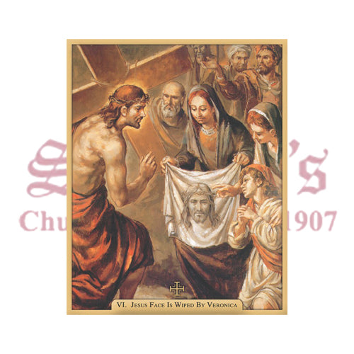 Jesus Face Is Wiped By Veronica
