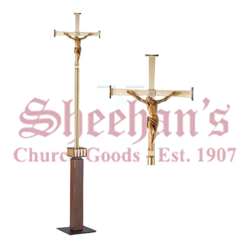 Processional Cross with Sorrowful Christ Corpus