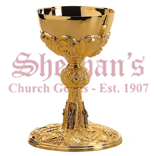 Neogothic Brass goldplated Chalices