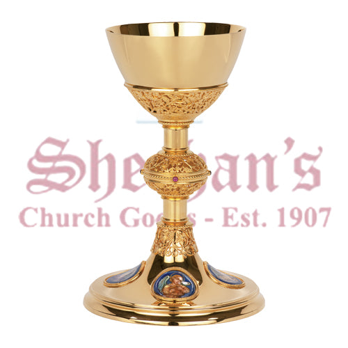 Chalice with Four Evangelist and Paten