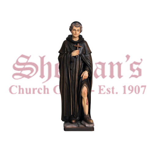 St. Peregrine Wood Carve Statue