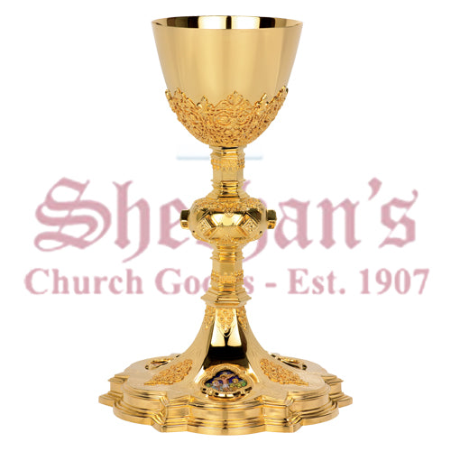Traditional Gothic Chalice with Paten