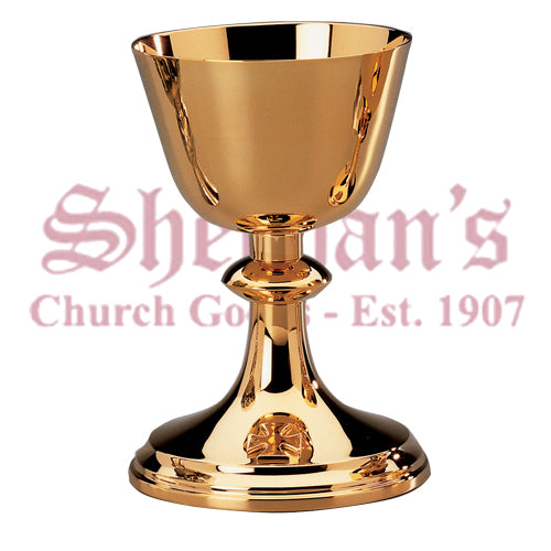 Cross on base Gold Plated Ciborium