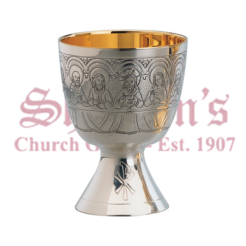 Chalice and Paten Hand Engraved