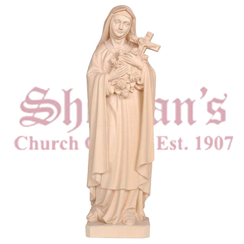 Theresa of Lisieux Wood carve Statue