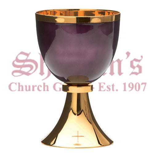 Purple fire-enamelled Chalice