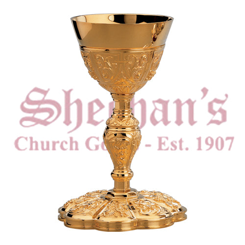 Deep Relief Chalice and Dish PAten