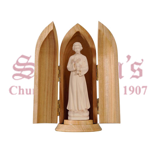 Angel Of Portugal In Niche Wood Carve Statue