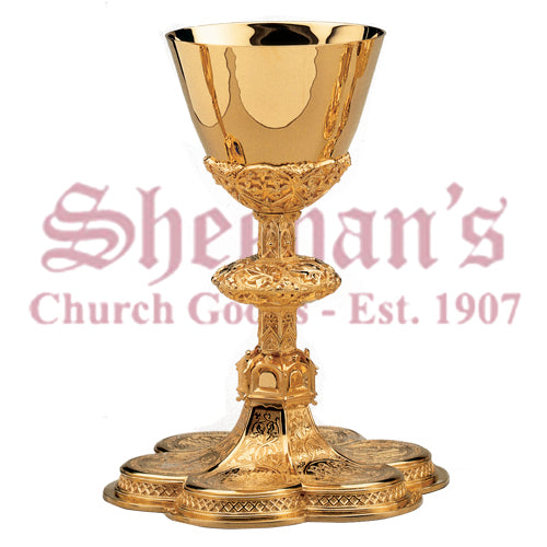 Gothic Ciborium With Engraved Medallions