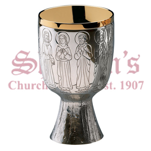 Hand Engraved Image and Twelve Apostles Open Ciboria