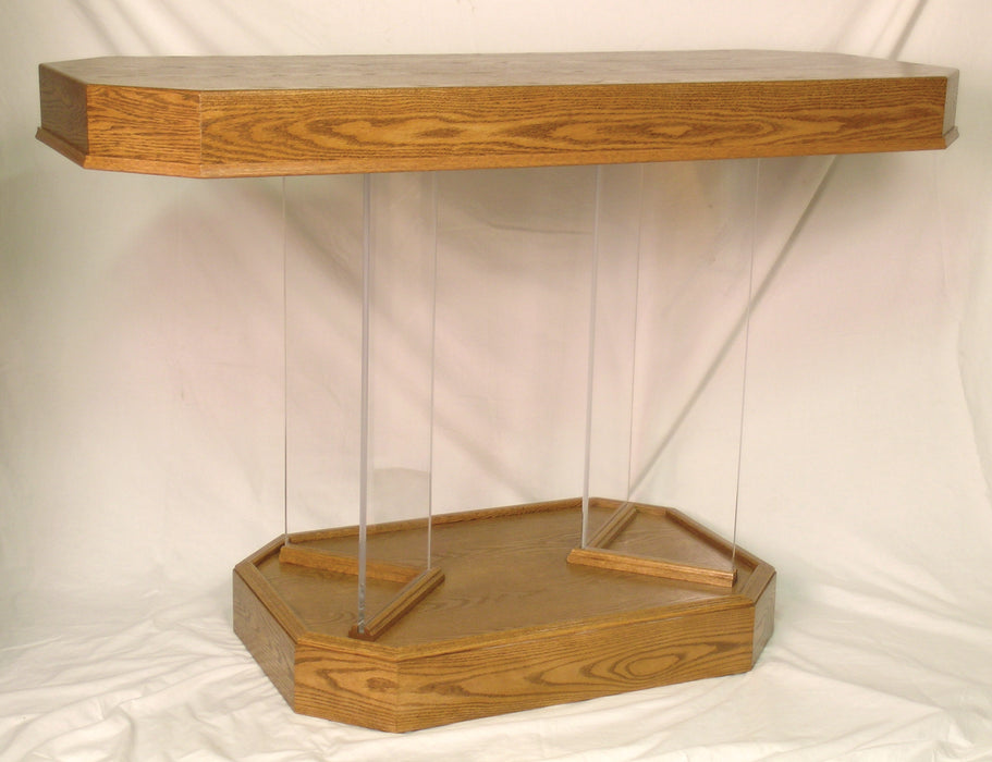 Communion Table with Wood Top and Base