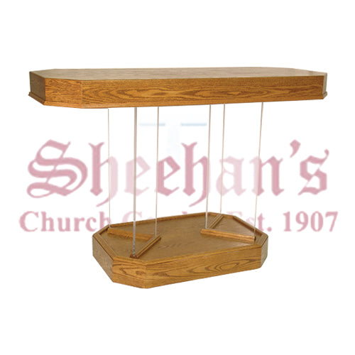 Communion Table with Wood Top and Base