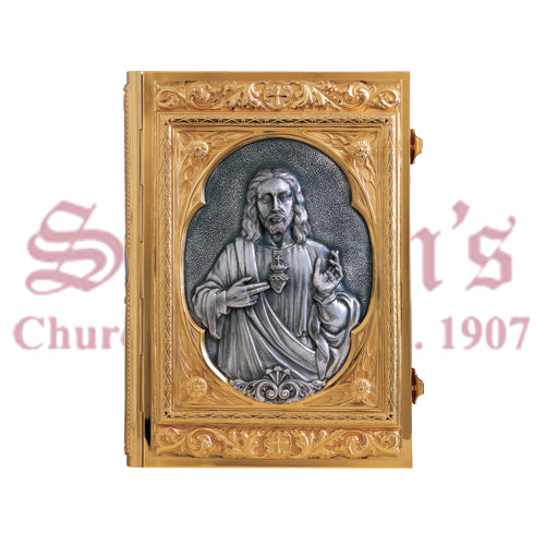Classic Brass Two-Tone Book of Gospels Book Cover