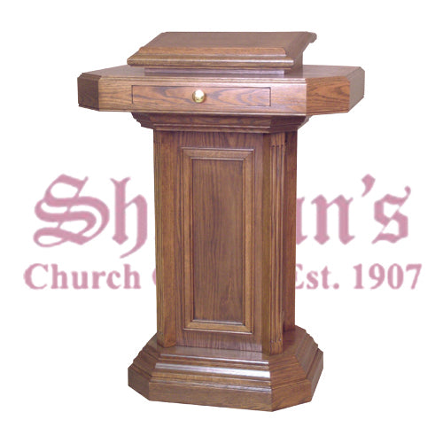Pedestal Pulpit with Drawer