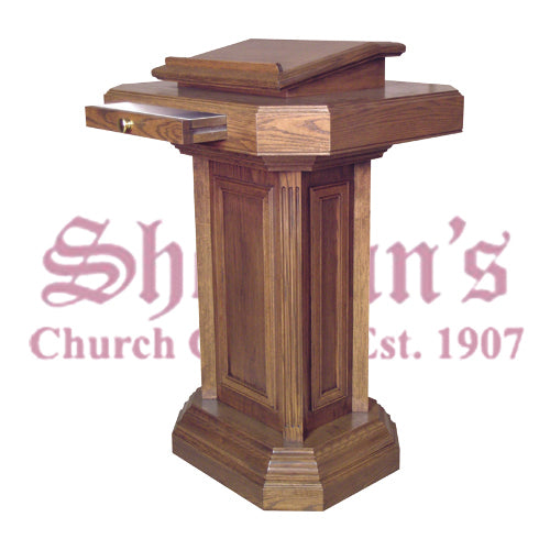 Pedestal Pulpit with Drawer