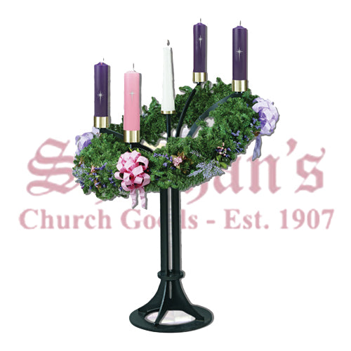 Matte Black Advent Wreath