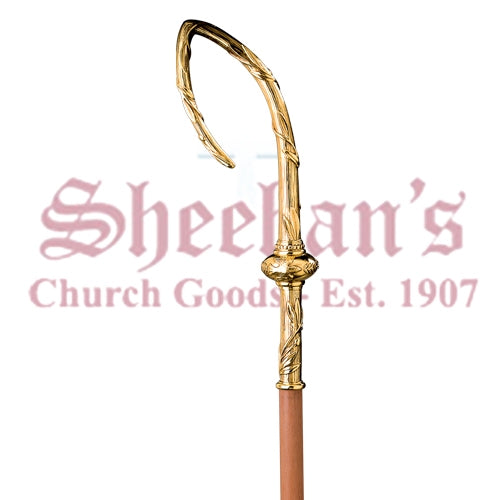 Olive Frown & Dove Design Peace Symbol Crozier