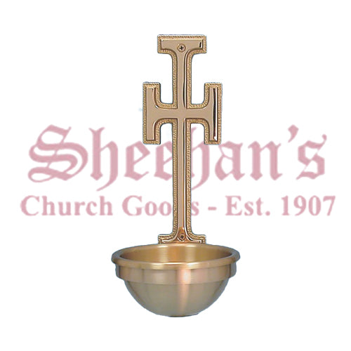 Holy Water Font - With Cross