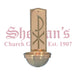 Holy Water Font - Chi Rho Back Plate Design
