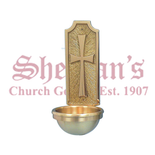 Holy Water Font With Cross