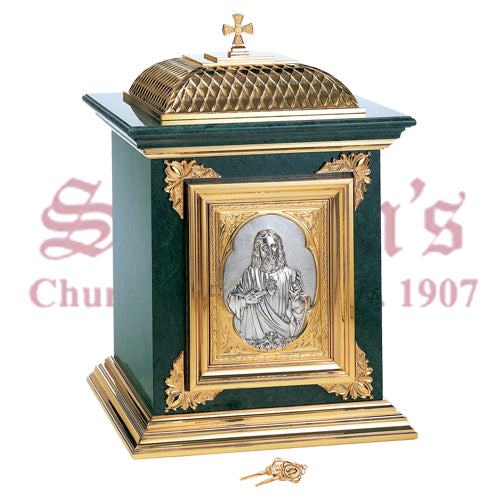 Green Marble Tabernacle with Sacred Heart