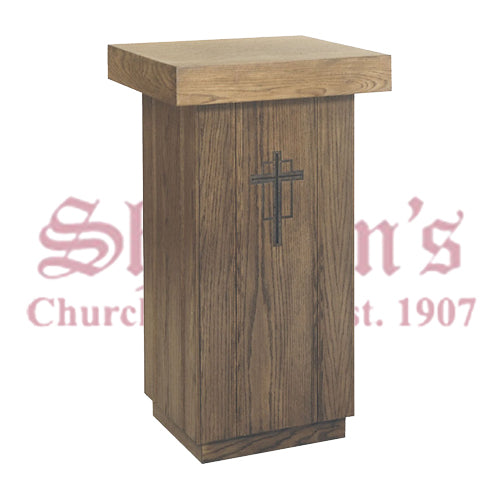 Traditional Tabernacle Stand with Carved Cross
