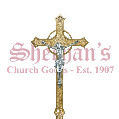 Standing Floor Processional Crucifix - Cast Aluminum Corpus