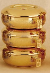 Stacking Ciboria Set in 24kt Gold Plated Finish