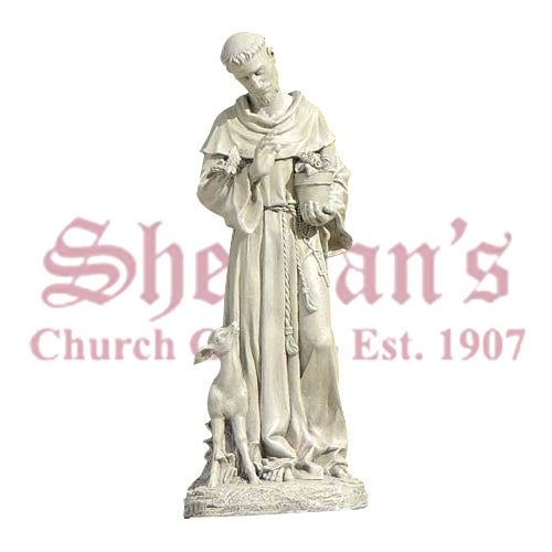 Saint Francis With The Animals Garden Statue 18" High