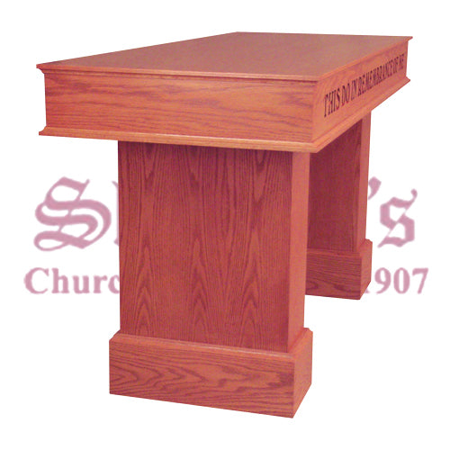 Communion Table with Lettering