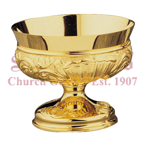 Hand Chiseled Baroque Chalice With Sacred Family Medallions
